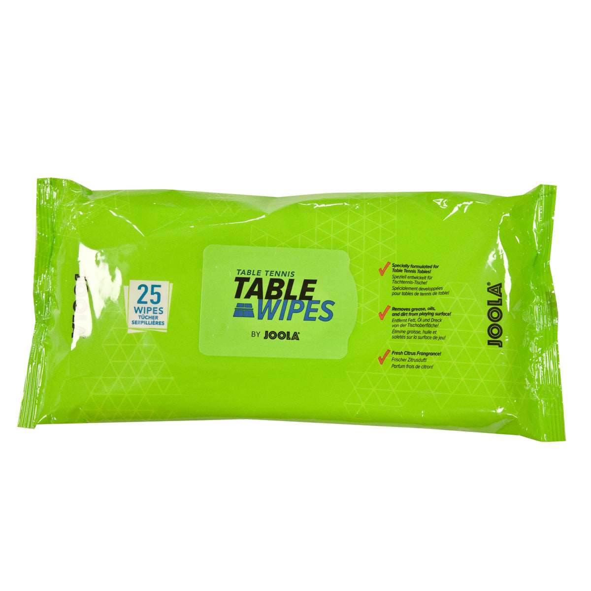 JOOLA Table Tennis Table Surface Cleaning Wipes (25 count)