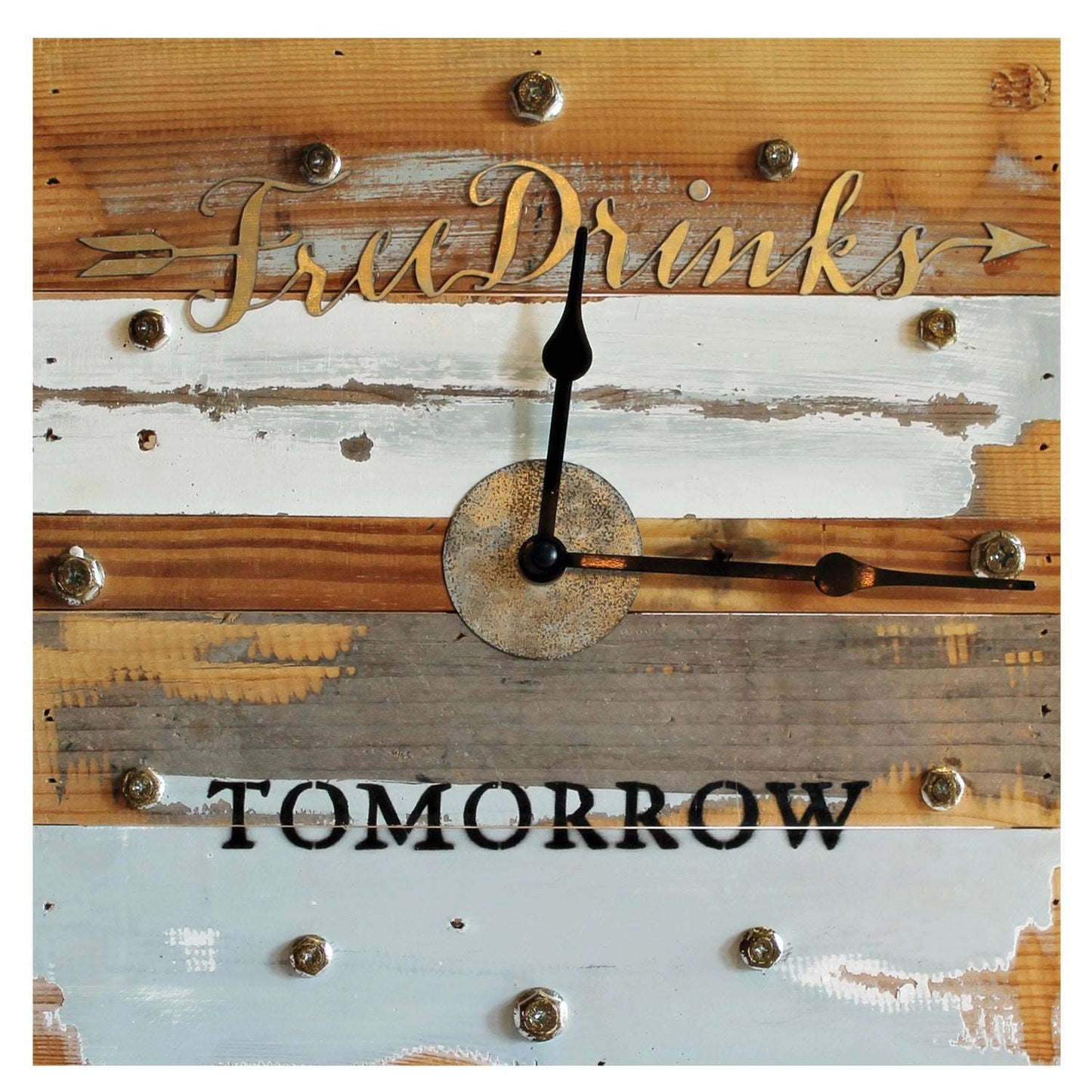 Free Drinks Tomorrow Clock