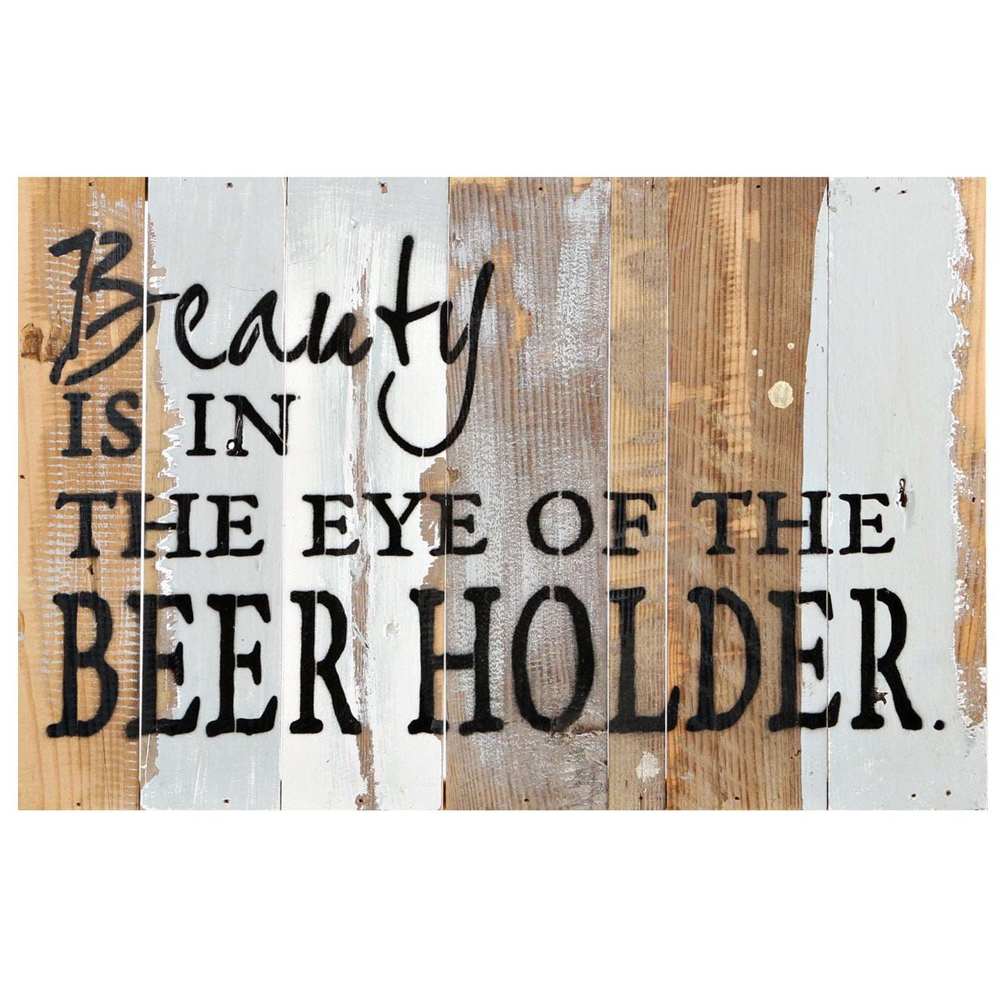 Beauty is in the Eye of the Beer Holder Sign