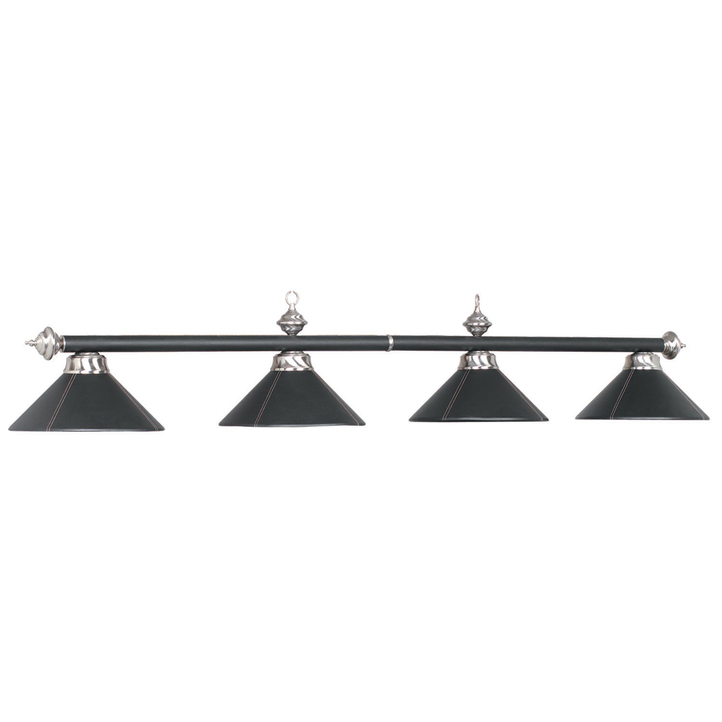 4 Lt 54" Billiard Light - Leather/Black