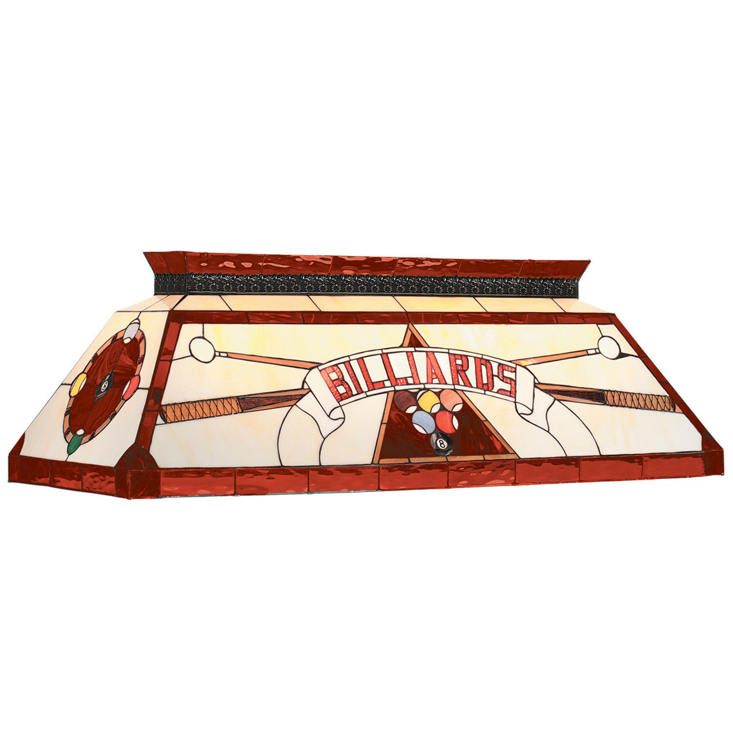 44" Tiffany Billiard Light - Red