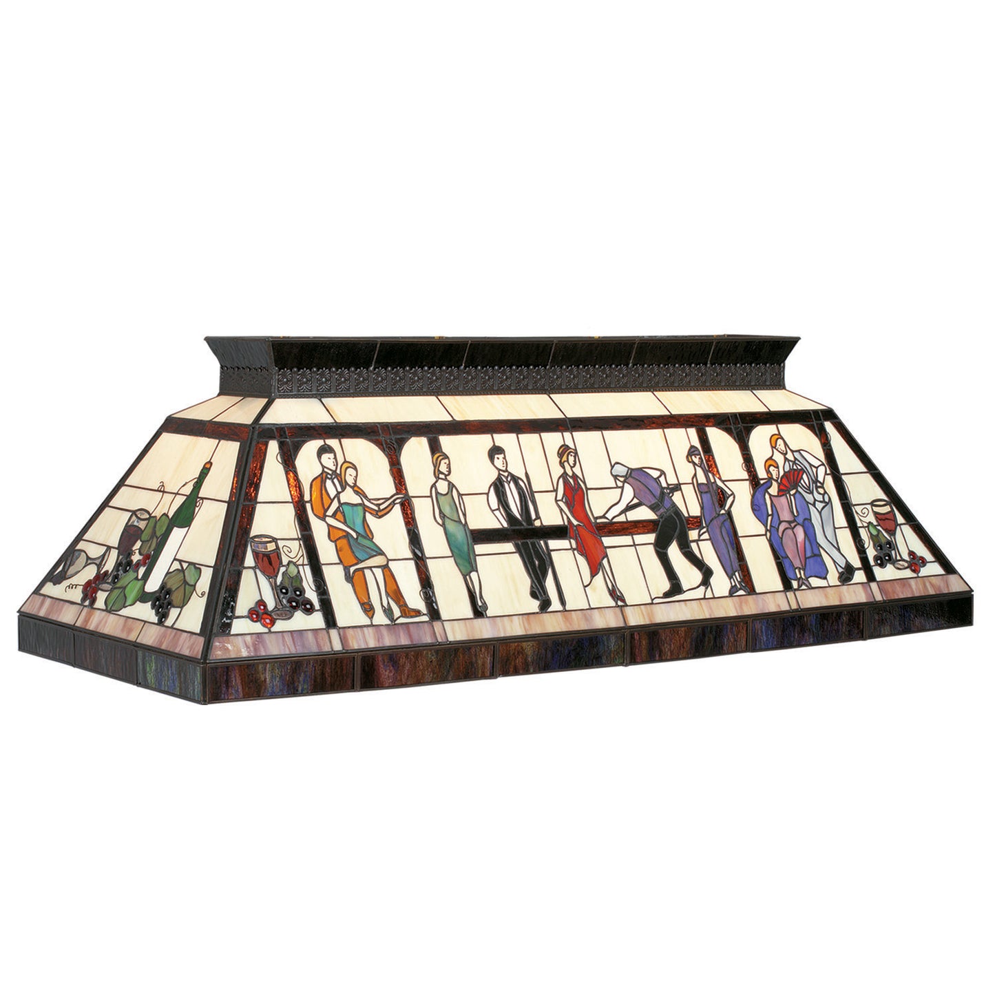 BILLIARDS - Stained Glass Billiard Light Fixture