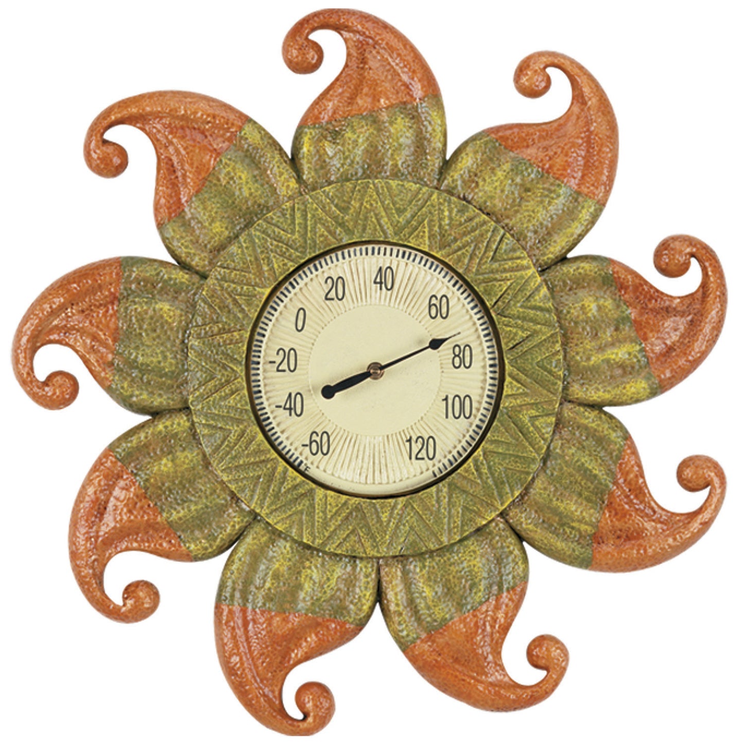 24"W Outdoor Sun W/ Thermometer