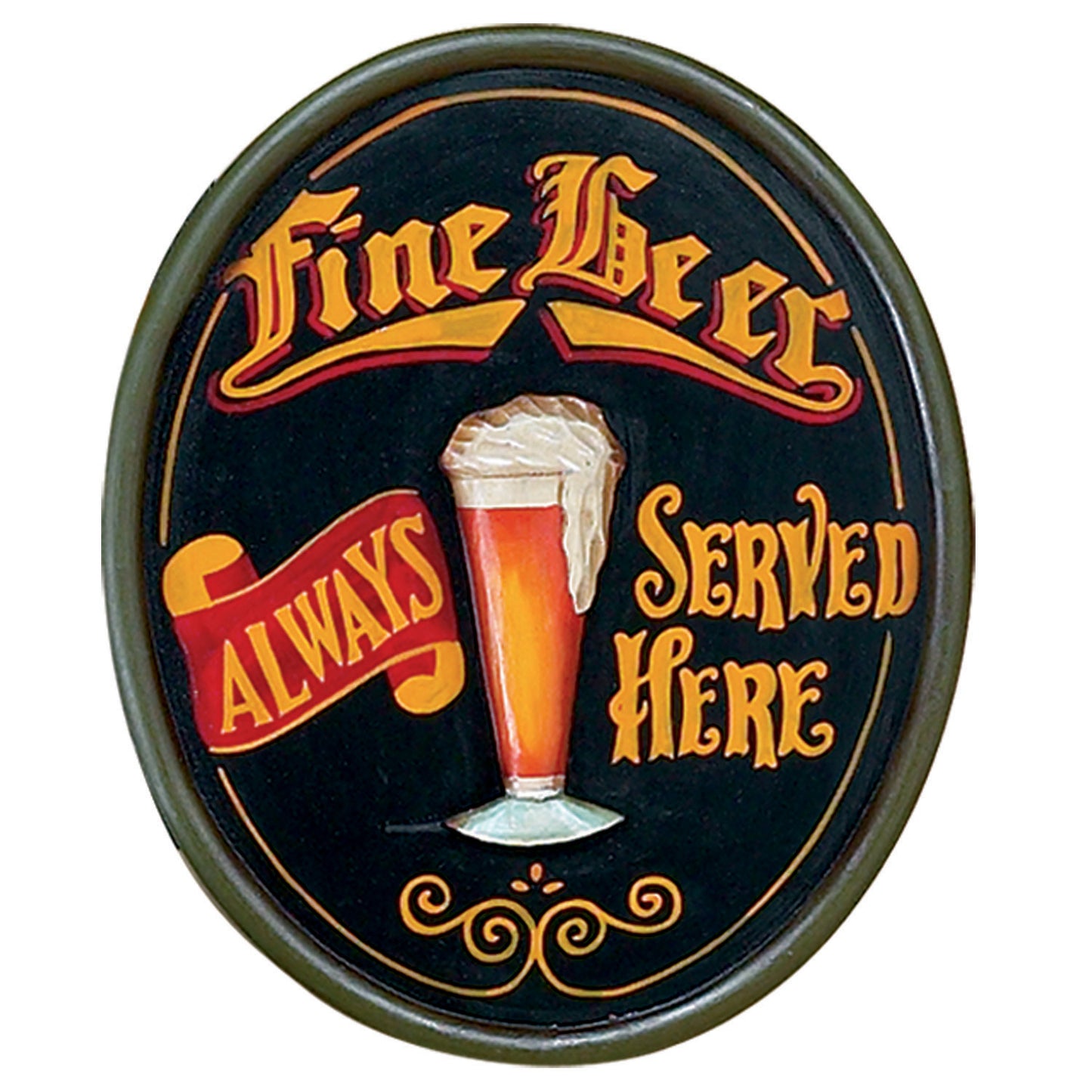 Pub Sign Fine Beer 23.5"H