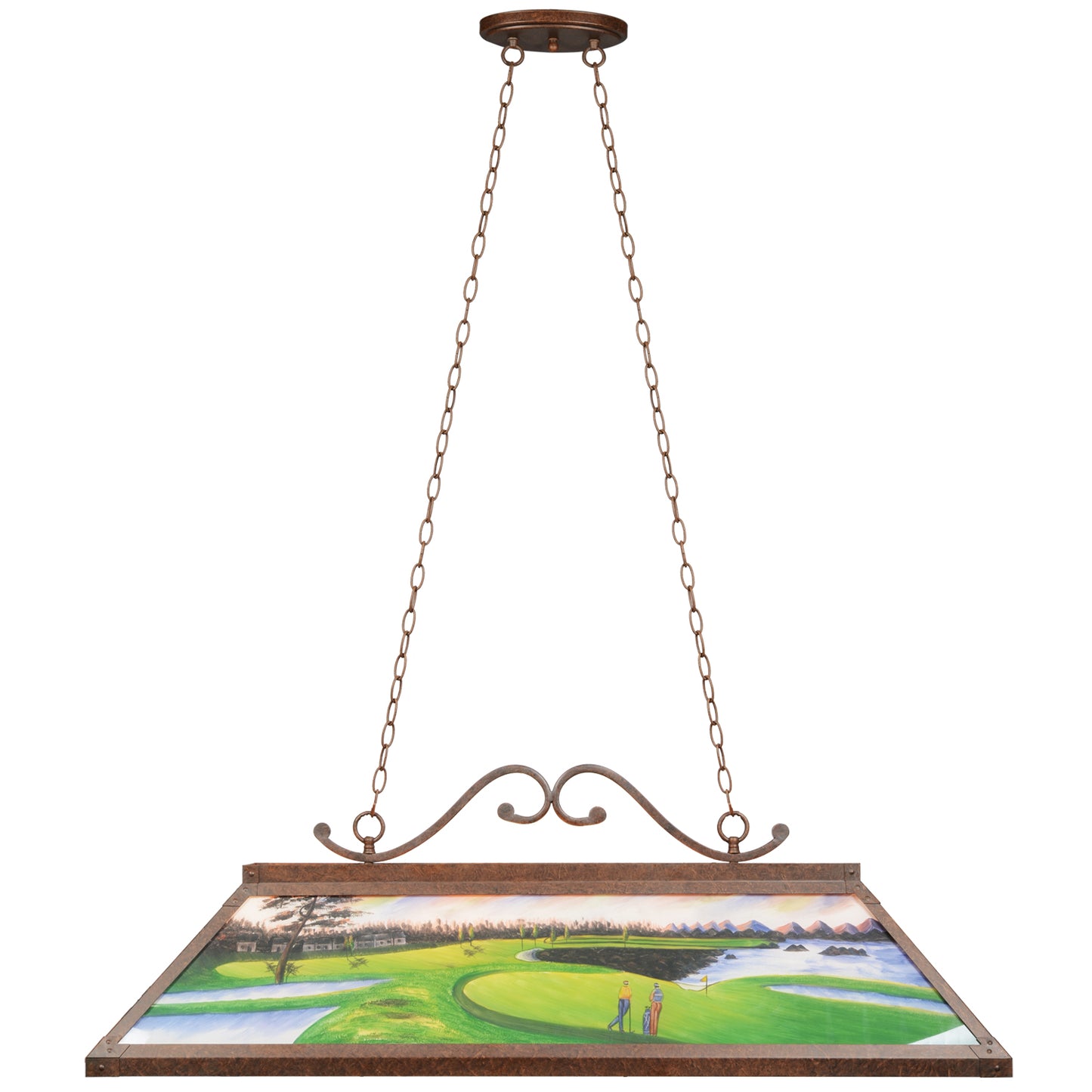 48" Hand Painted Billiard Light
