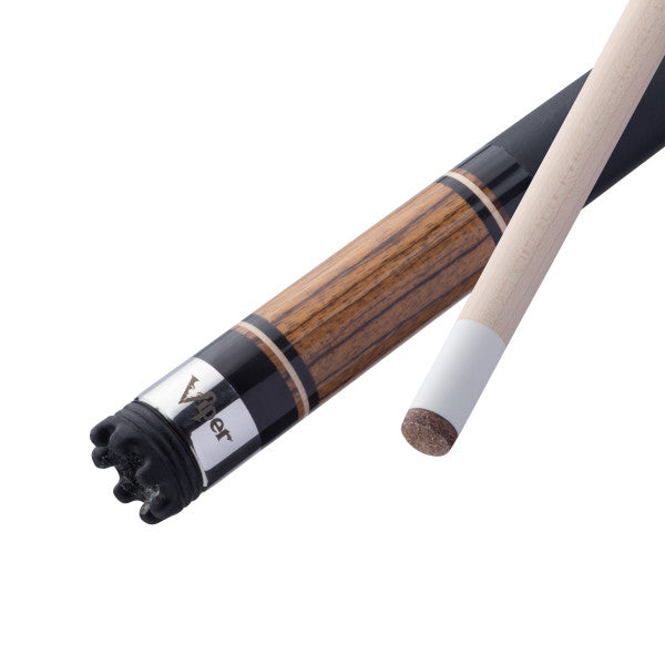 Viper Naturals Zebrawood Billiard/Pool Cue Stick 18 Ounce