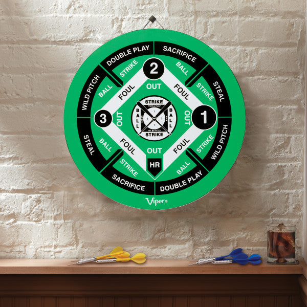 Viper Double Play Coiled Paper Fiber Dartboard with Darts
