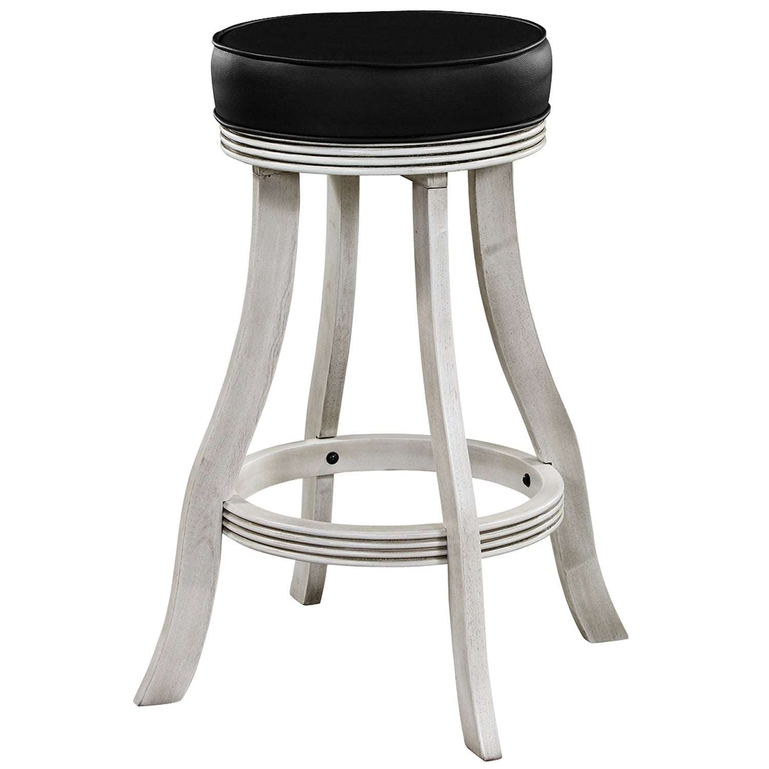 Backless Barstool - Antique White