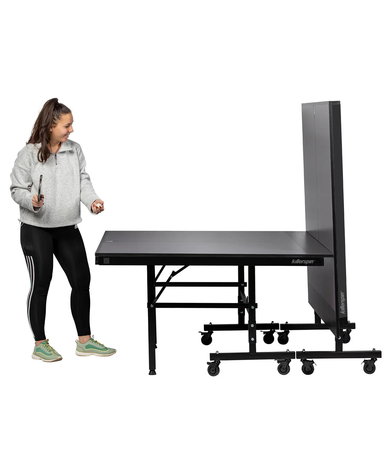 Killerspin MyT 415X Mega Indoor Ping Pong Table - Graphite