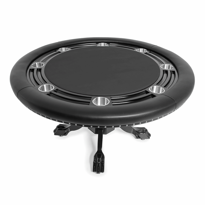 BBO Poker Nighthawk Round Poker Table with Chip Tray