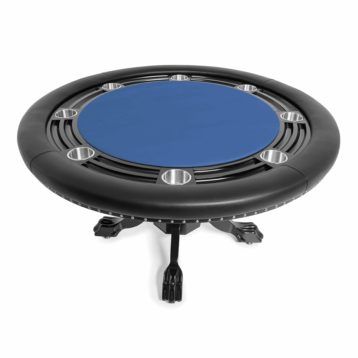 BBO Poker Nighthawk Round Poker Table with Chip Tray