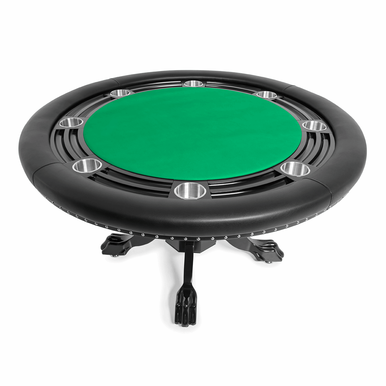 BBO Poker Nighthawk Round Poker Table with Chip Tray