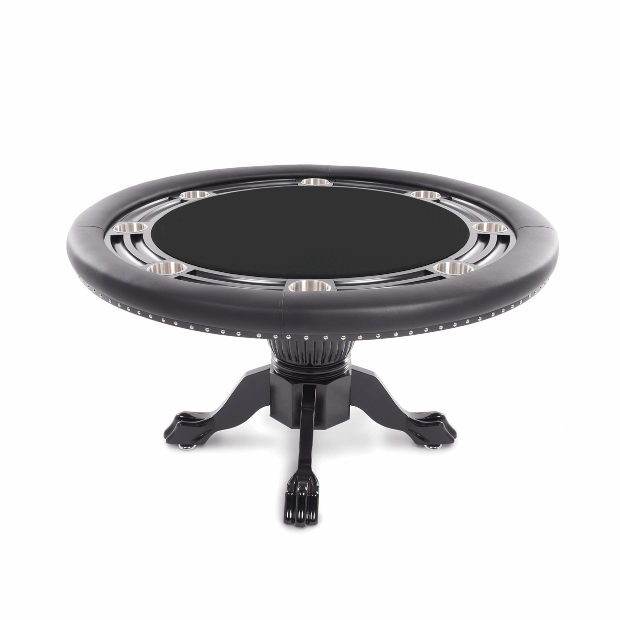 BBO Poker Nighthawk Round Poker Table with Chip Tray