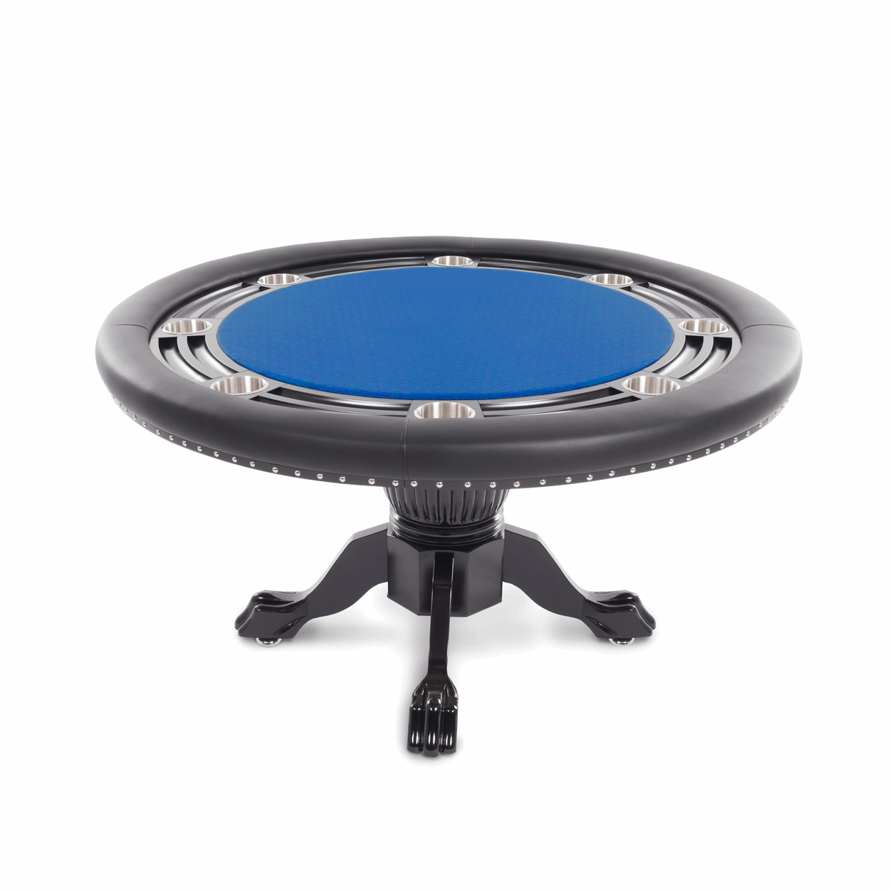 BBO Poker Nighthawk Round Poker Table with Chip Tray
