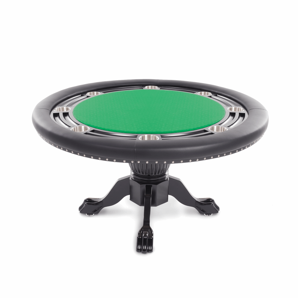 BBO Poker Nighthawk Round Poker Table with Chip Tray