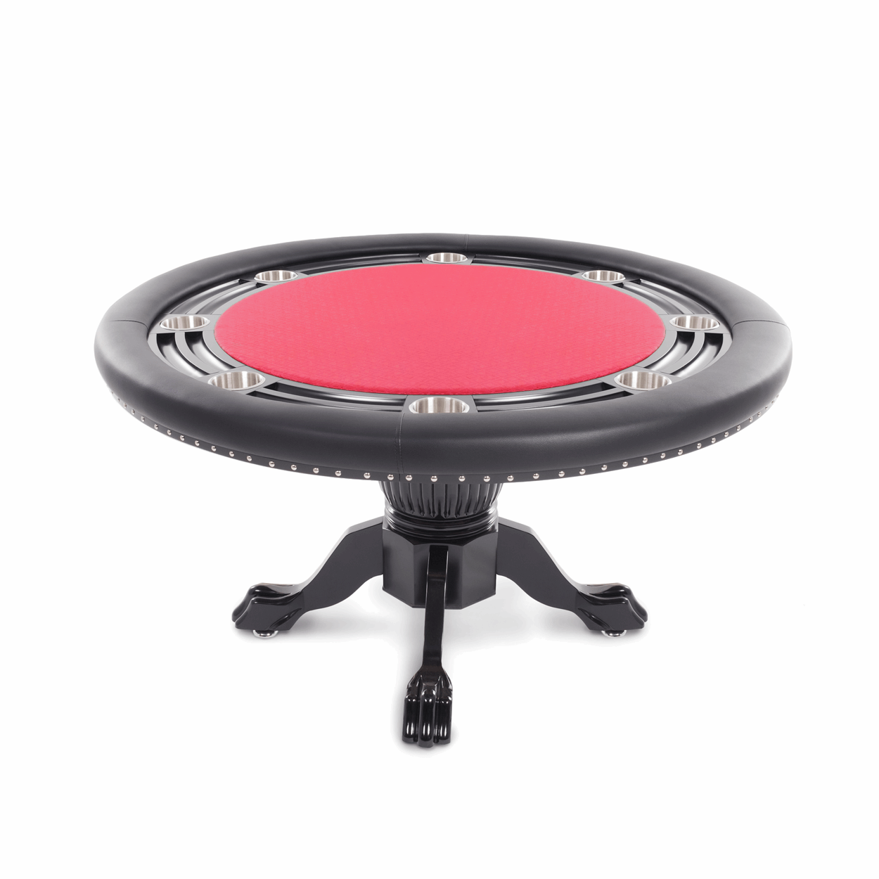 BBO Poker Nighthawk Round Poker Table with Chip Tray