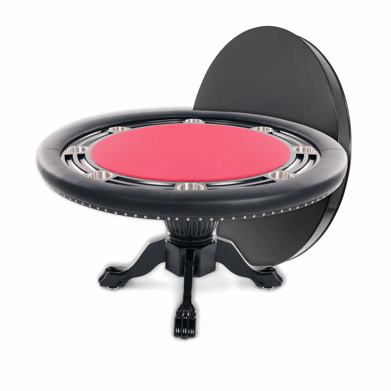 BBO Poker Nighthawk Round Poker Table with Round Dining Top