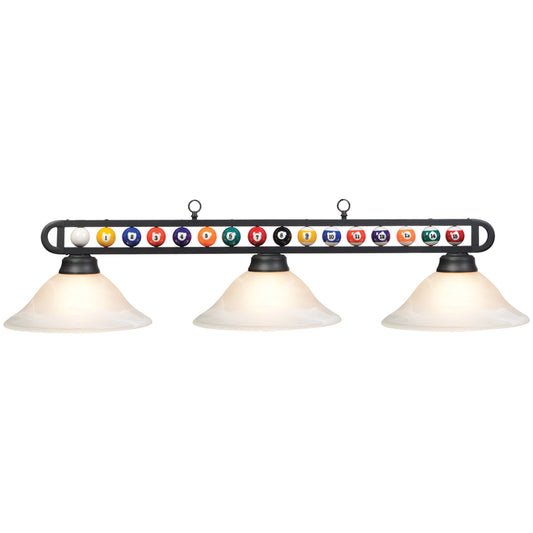 55" MB/White Billiard Ball Fixture