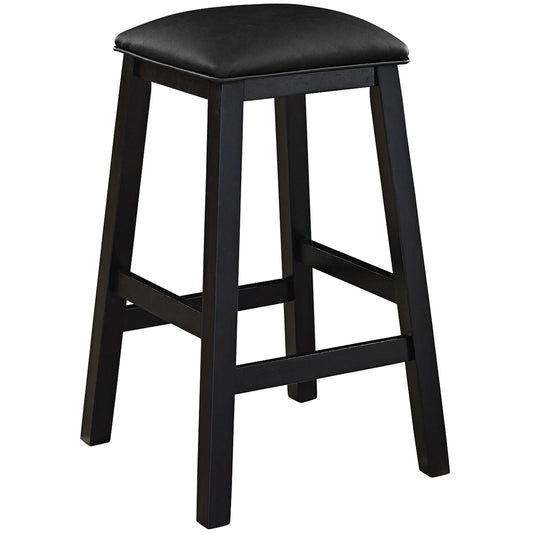Square Backless Barstool - Antique Black