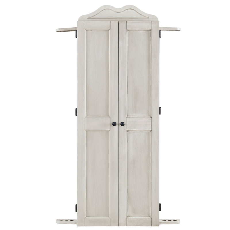Dartboard Cabinet Cue Holder - Antique White