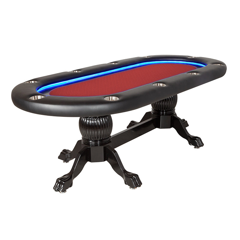 Elite Alpha 94"  LED Sunken Playing Surface Poker Table
