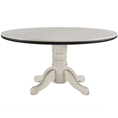 60" 2 in 1 Game Table - Antique White
