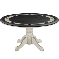 60" 2 in 1 Game Table - Antique White