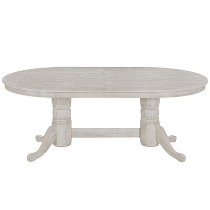 84" Texas Hold'em Game Table - Antique White