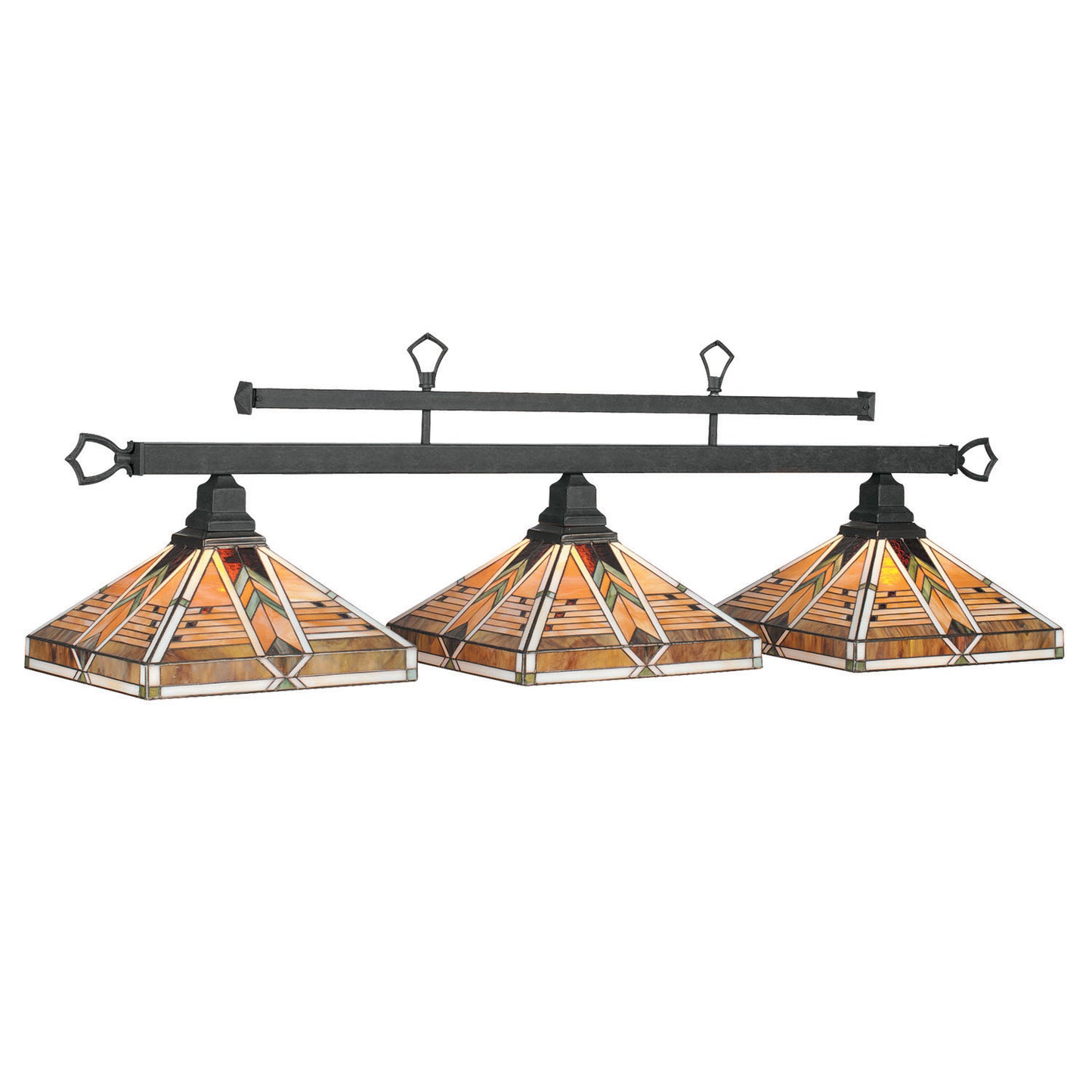 Melbourne 3 Lt Billiard Light - Matte Black