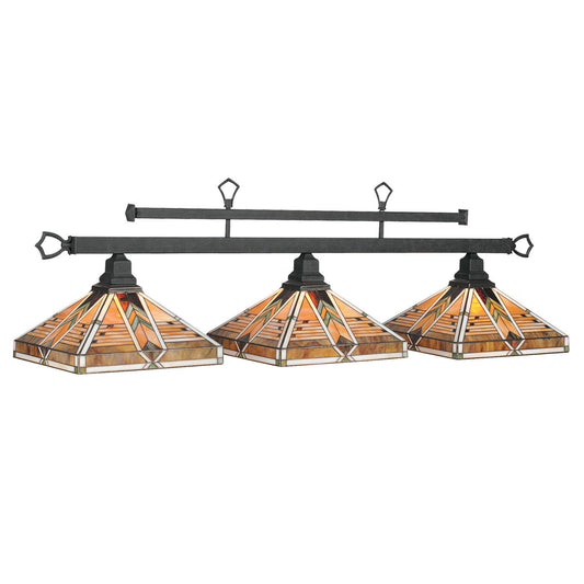 Melbourne 3 Lt Billiard Light - Matte Black