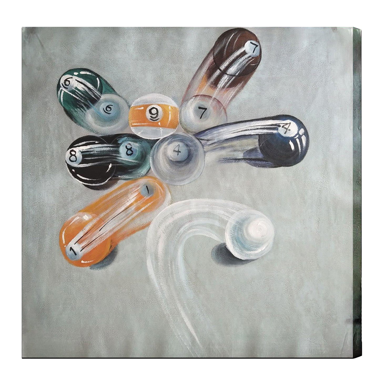 Oil Painting on Canvas - Balls in Motion