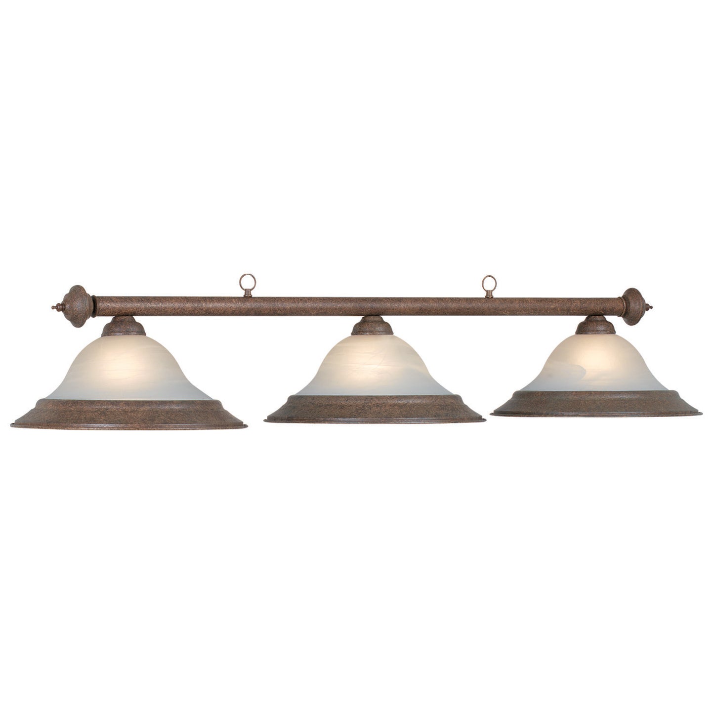 60" 3 Lt Billiard Light - Old Brown