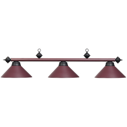54" 3lt Billiard Light - Matte Burgany