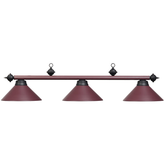 54" 3lt Billiard Light - Matte Burgany