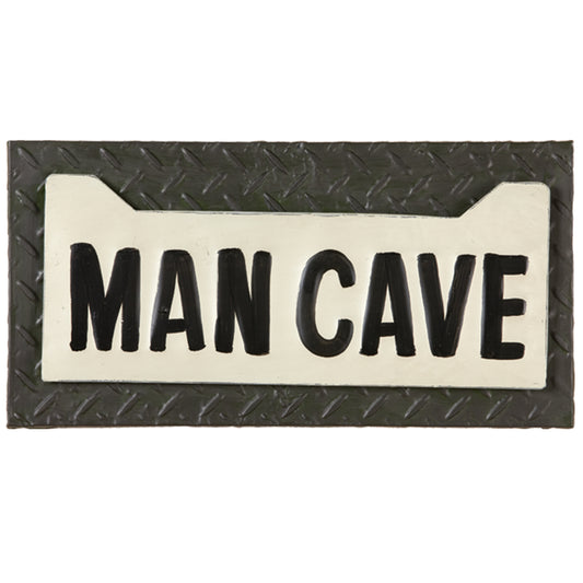 Metal Sign Man Cave License Plate