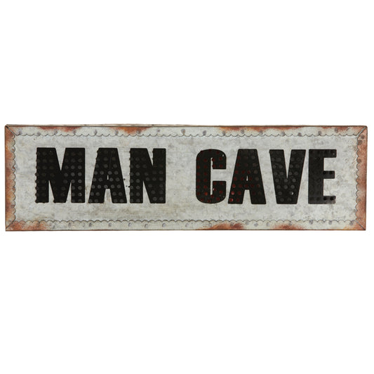 Metal Sign 21" Man Cave W/ Lights