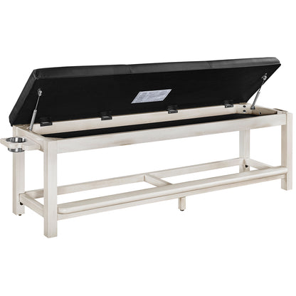 Spectator Storage Bench - Antique White