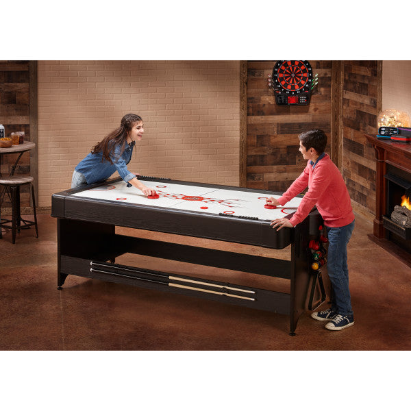 Fat Cat Original 3-in-1 7' Pockey Multi-Game Table Grey