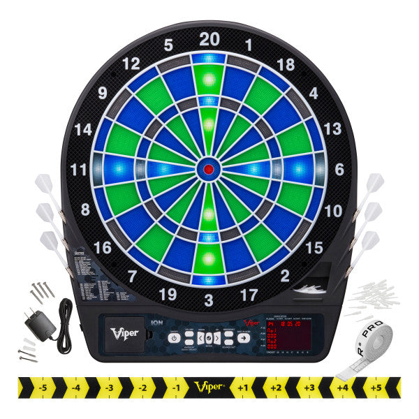 Viper Ion Illuminated Electronic Dartboard, 15.5