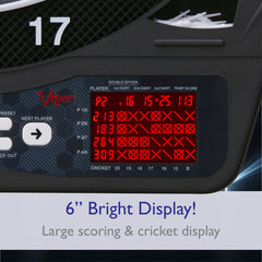 Viper Ion Illuminated Electronic Dartboard, 15.5" Regulation Target