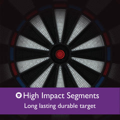Fat Cat Electronx Electronic Dartboard, 13.5" Compact Target