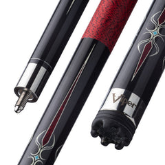 Viper Sinister Red and Black Wrap Billiard/Pool Cue Stick 20 Ounce