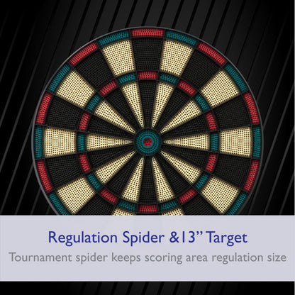 Fat Cat 727 Electronic Dartboard, 13.5" Compact Target
