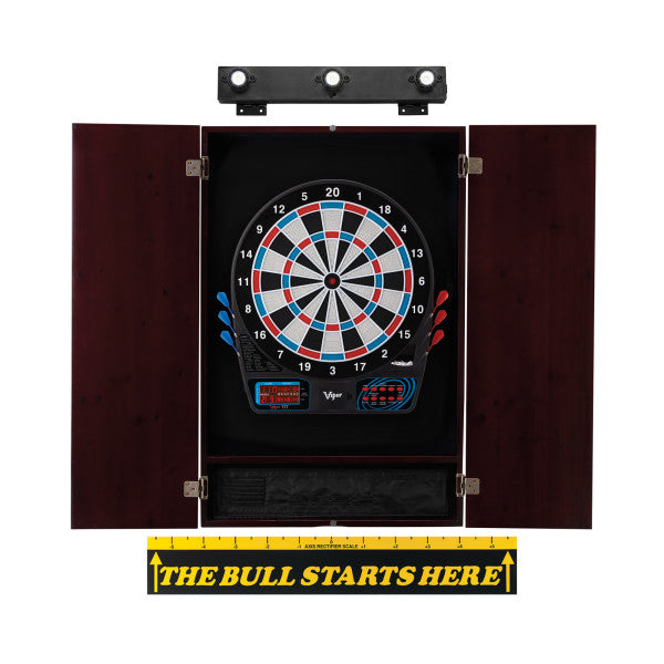 Viper 777 Electronic Dartboard, Metropolitan Mahogany Cabinet, 
